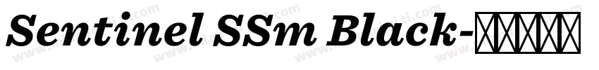 Sentinel SSm Black字体转换
